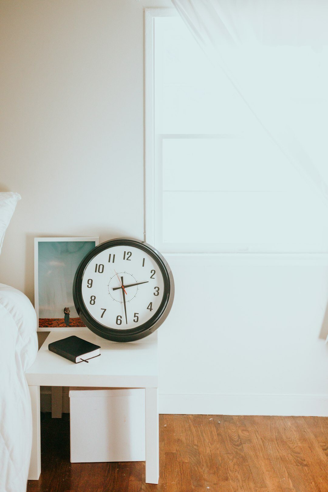 vintage clock on table