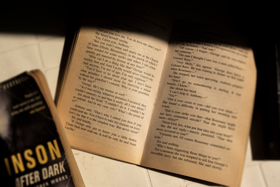 dark book cover with shadows